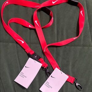 Nike Red Lanyard Duo with Logo